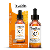 Truskin Vitamin C Serum for Face – anti Aging Formula with Vitamin C, Hyaluronic Acid, Vitamin E – Brightening Serum – Improve Appearance of Dark Spots, Tone, Fine Lines & Wrinkles, 1 Fl Oz
