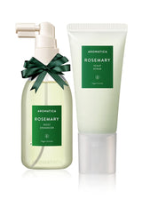 Aromatica Rosemary Root Enhancer and Scalp Scrub Set - Rosemary Water Spray and Scalp Exfoliator for Dry Scalp Treatment, Refresh Your Hair with Rosemary Oil Scalp Care for Mothers Gift Set