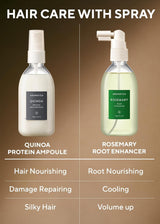 Aromatica Quinoa Protein Hair Ampoule 3.38 Fl. Oz - Vegan Protein Hair Serum for Silky Hair | Nourishing Dry, Damaged Hair | Silicone Free
