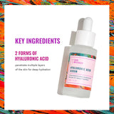 Good Molecules Hyaluronic Acid Serum - Hydrating, Non-Greasy Formula to Moisturize, Plump - 1% HA, Anti-Aging, Water-Based Skincare for Face