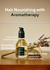 Aromatica Ritual Lavender & Patchouli Hair Oil - Adds Shine and Smooths Split Ends - Hair Oil for Damaged Hair for Women - Nourishing for Dry Curly Hair - Silicone-Free & EWG Verified (1.6 Fl Oz)