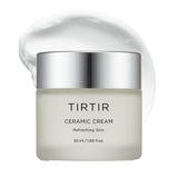 TIRTIR Natural Ceramide Cream | Deep Moisturizer for Glass Skin, Polyglutamic Acid, Centella Asiatica Extract, Skin Barrier, Lightweight, Mild, Nature Derived Ingredients, Dry Skin, Korean Skincare