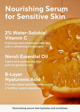 Aromatica Glow Vita C Toning Serum Orange & Neroli 30Ml/1.01 Fl. Oz - Orange Vitamin C Serum for Face with Hyaluronic Acid for Sensitive Skin