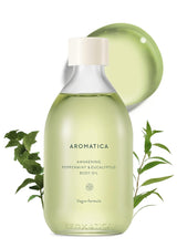 Aromatica Awakening Body Oil Peppermint & Eucalyptus Aromatherapy Oils, Scented Body Oil, after Shower Natural Oil for Women, Non-Greasy Body Serum, Body Moisturizer for Dry Skin 3.38 Fl. Oz Aromatica