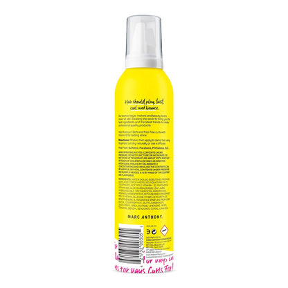 Marc Anthony Curl Enhancing Styling Foam, Extra Hold, Strictly Curls - Vitamin E & Silk Proteins Transforms Frizzy Hair to Full, Shiny, Defined Curls - Sulfate-Free Anti-Frizz Styling Mousse Product