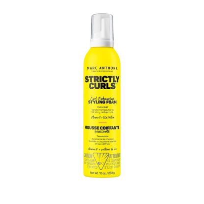 MARC ANTHONY Strictly Curls Styling Foam – Curl Enhancing Extra Hold – 10 oz