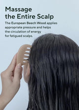Aromatica Rosemary Root Enhancer & Wooden Scalp Massager Set - Hair Scalp Massager with Rosemary Water Scalp Serum for Hair Growth, Hair Care for Women, Mothers Day Gifts
