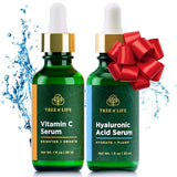 Tree of Life Beauty Facial Skin Care Set, Brightening, Firming, Hydrating, Dry Face, Dermatologist Tested - Trio Power Kit, Vitamin C, Retinol and Hyaluronic Acid, 3 Count of 1 Fl Oz